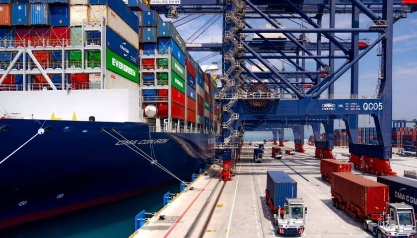 Thumbnail for CMA CGM Iron becomes first dual-fuel methanol vessel to dock at Khalifa Port