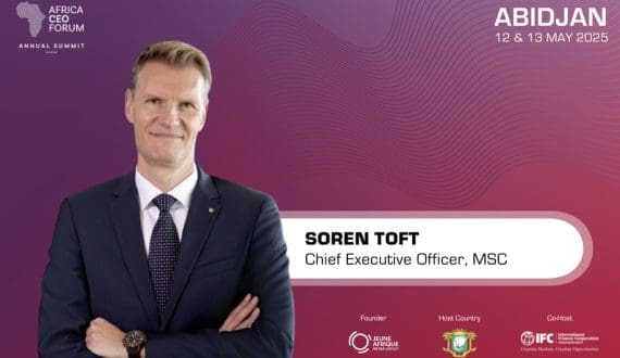 Thumbnail for MSC’s Soren Toft talks trade security and growth at Africa CEO Forum