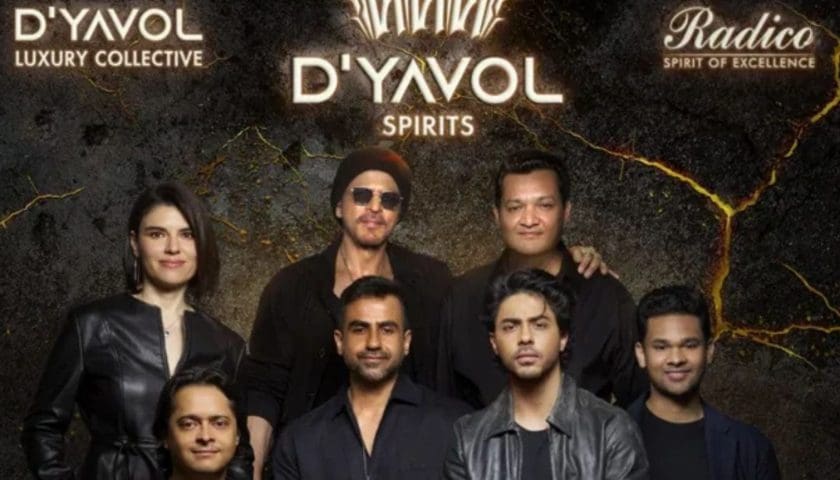 Thumbnail for Radico Khaitan partners with Shah Rukh Khan and Aryan Khan for D’Yavol spirits launch 