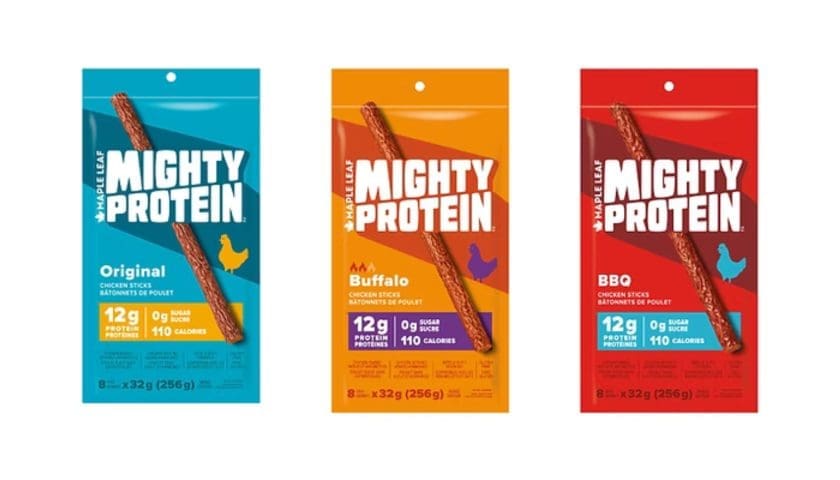 Thumbnail for Maple Leaf Foods introduces chicken protein sticks