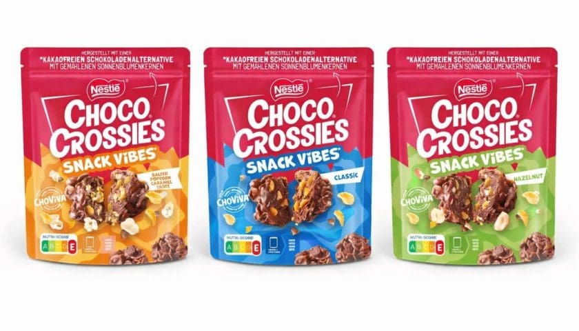Thumbnail for Nestlé launches Choco Crossies snack vibes with cocoa-free ChoViva chocolate alternative 